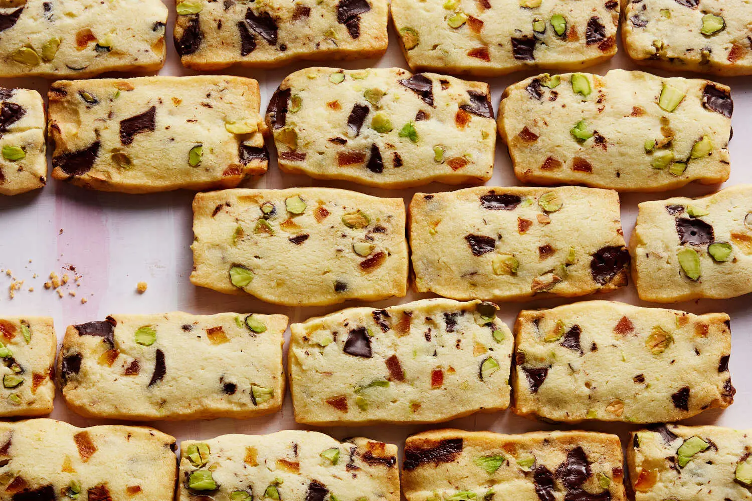 Orange, Pistachio, and Chocolate Shortbread